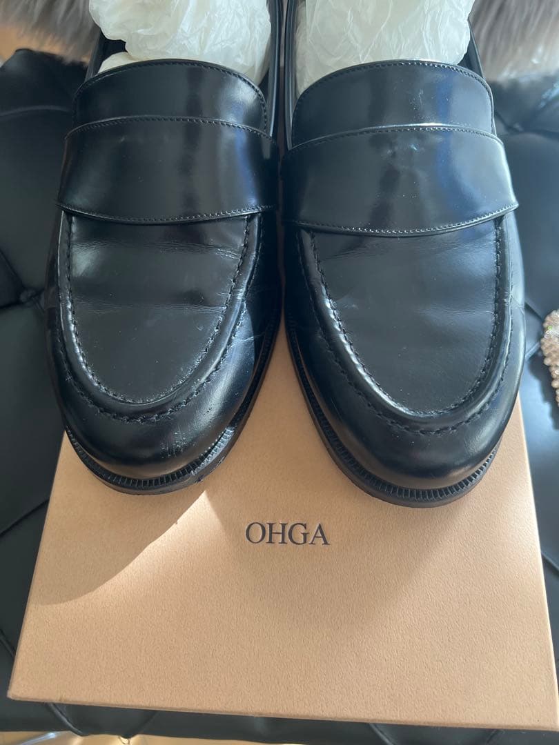 値下げ✳︎ohga オオガ　オーガ　ビジューローファー