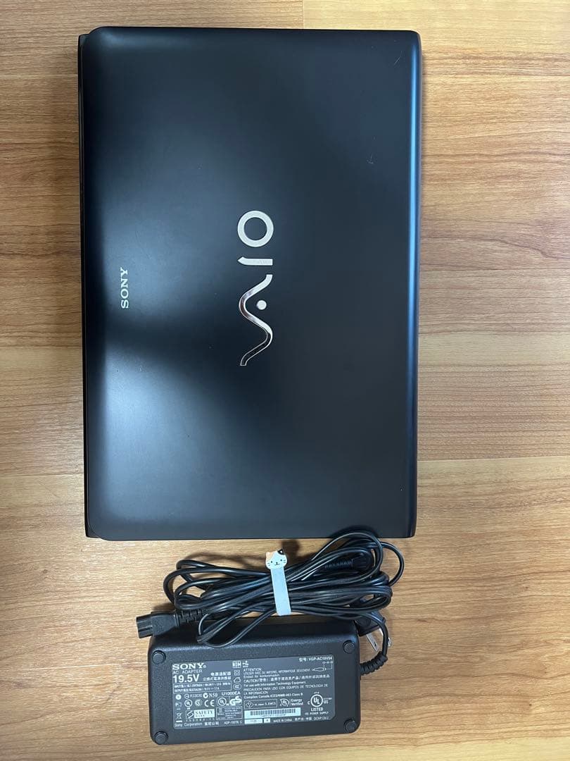 SONY VAIO ブラックノートPC 本体 ACアダプター付き