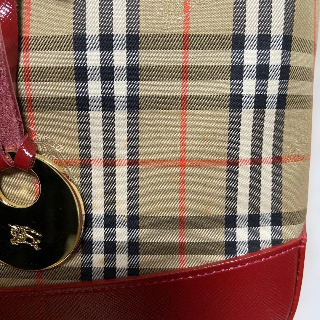 Burberry チェック柄 ハンドバッグ