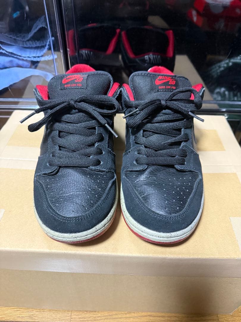 靴 NIKE SB DUNK LOW PRO Black Cement