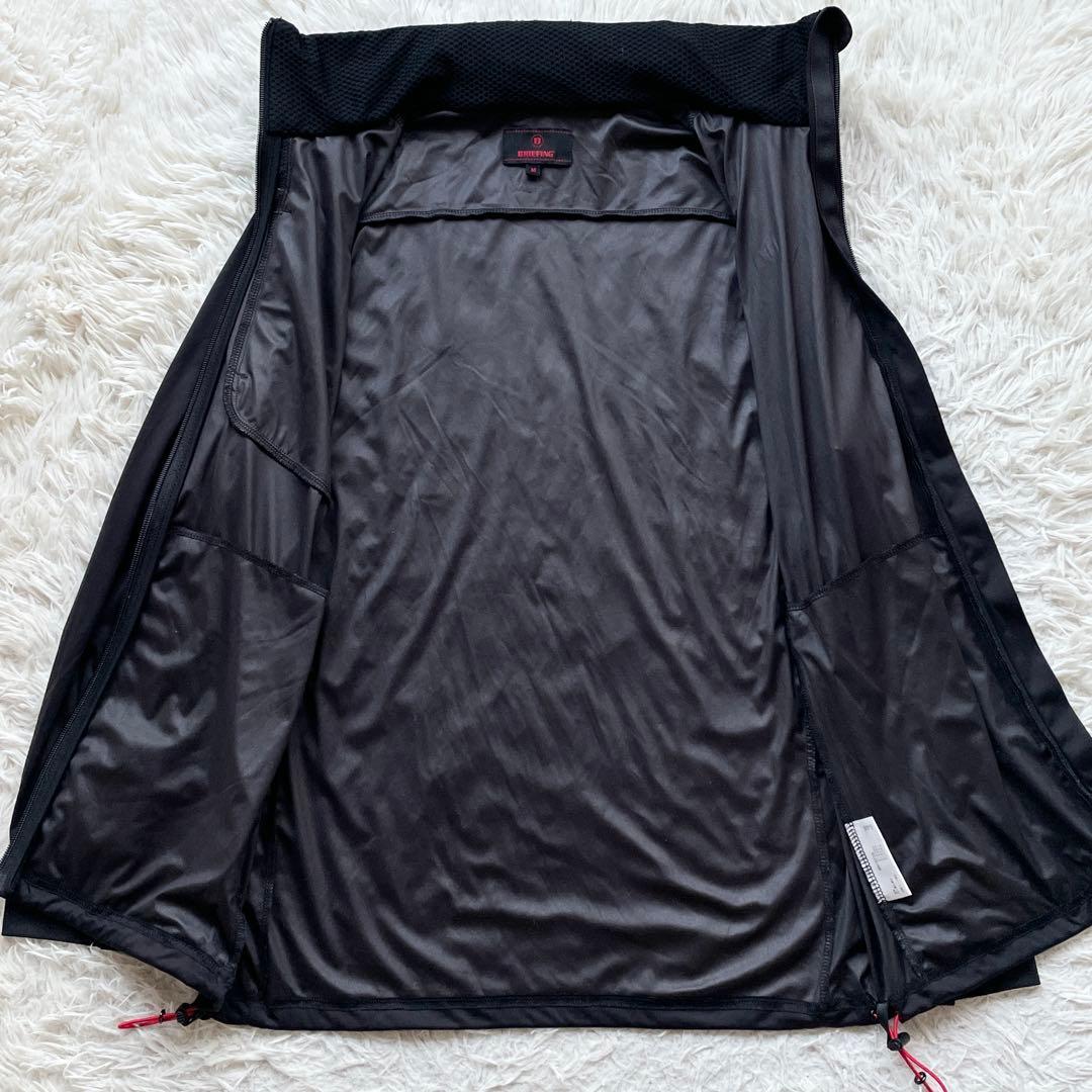 美品 BRIEFING 近年モデル ウィンドジャケット 4WAYストレッチ 黒