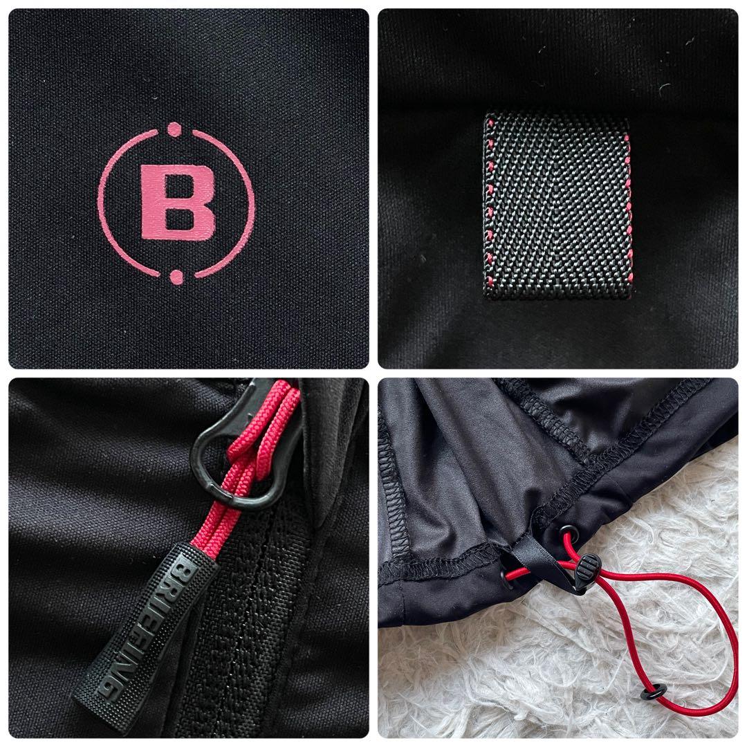 美品 BRIEFING 近年モデル ウィンドジャケット 4WAYストレッチ 黒