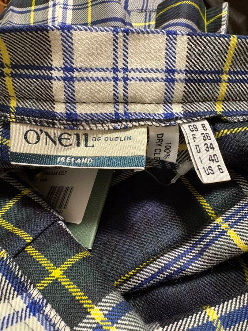 新品タグ付き O’NEIL OF DUBLIN キルトスカート