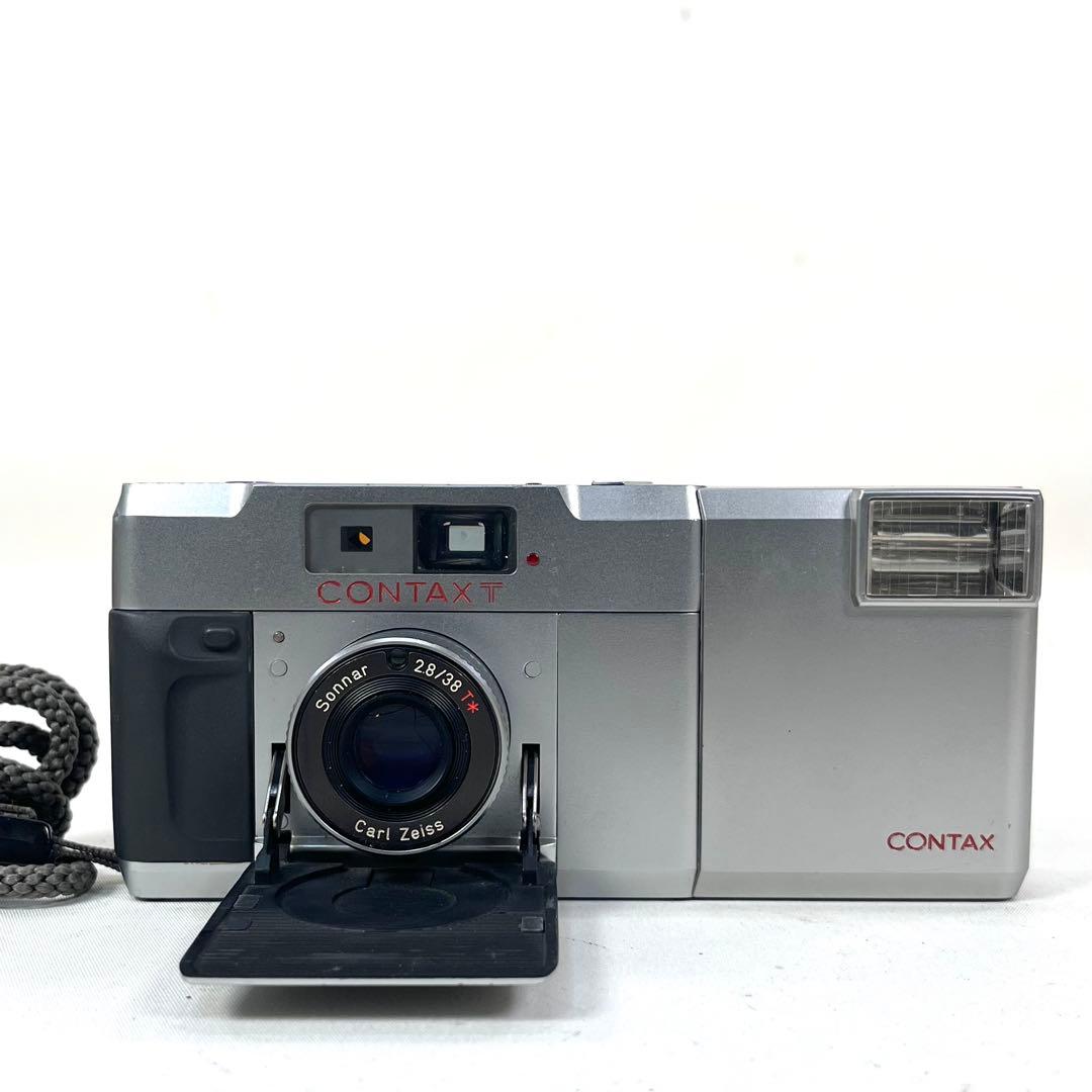 フィルムカメラ CONTAX T 初代 T14 フラッシュ 動作確認済み