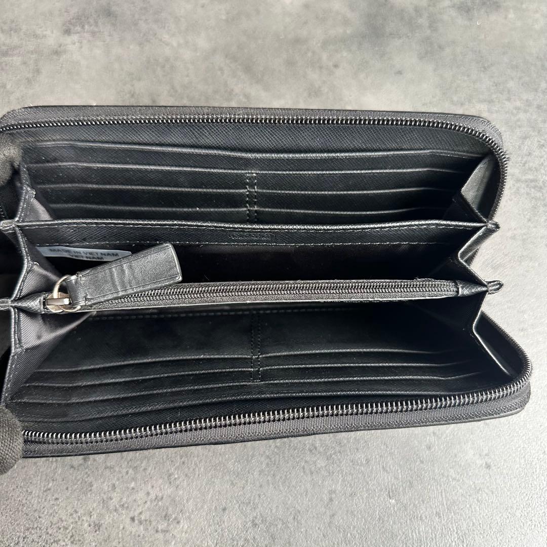 COACH ファティーグカモフラージュ柄　ラウンドジップ　長財布