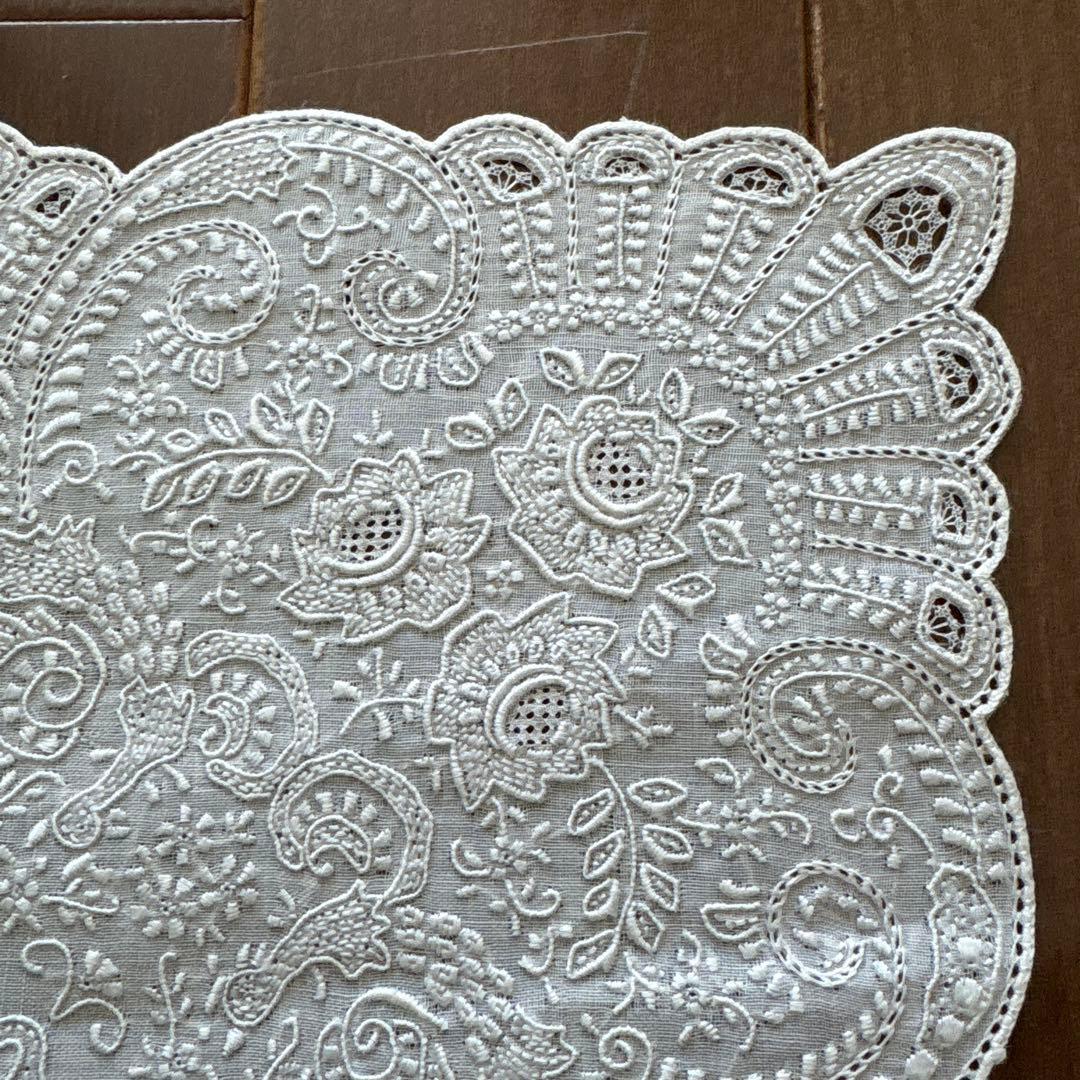 スワトウ　ハンカチ　汕頭　鳳凰　刺繍　SWATOW 花柄