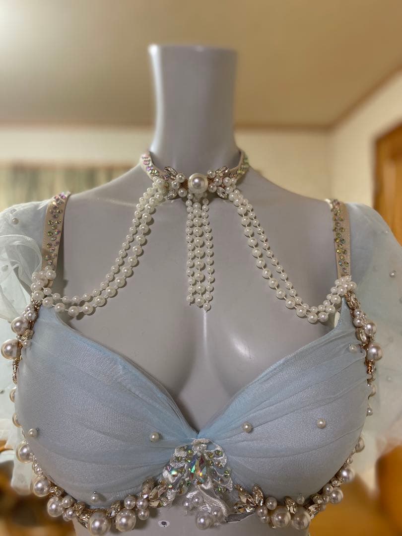 ベリーダンス セットアップ 水色