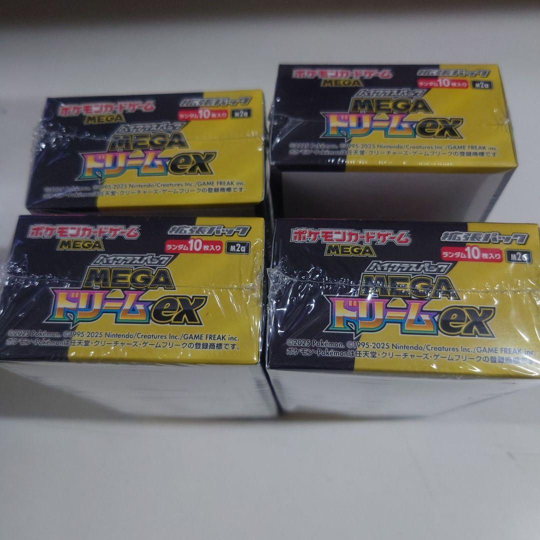 ポケモンカード MEGAドリームex 4box