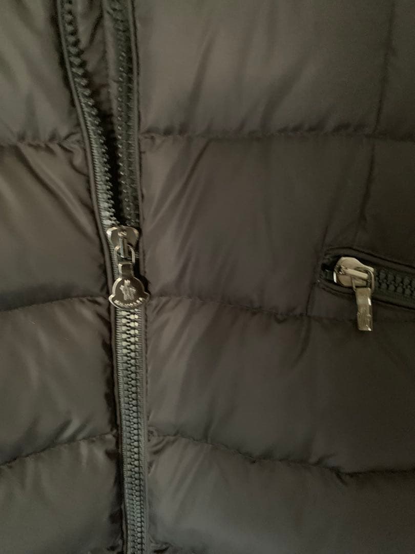 MONCLER ブラック ロングダウンジャケット