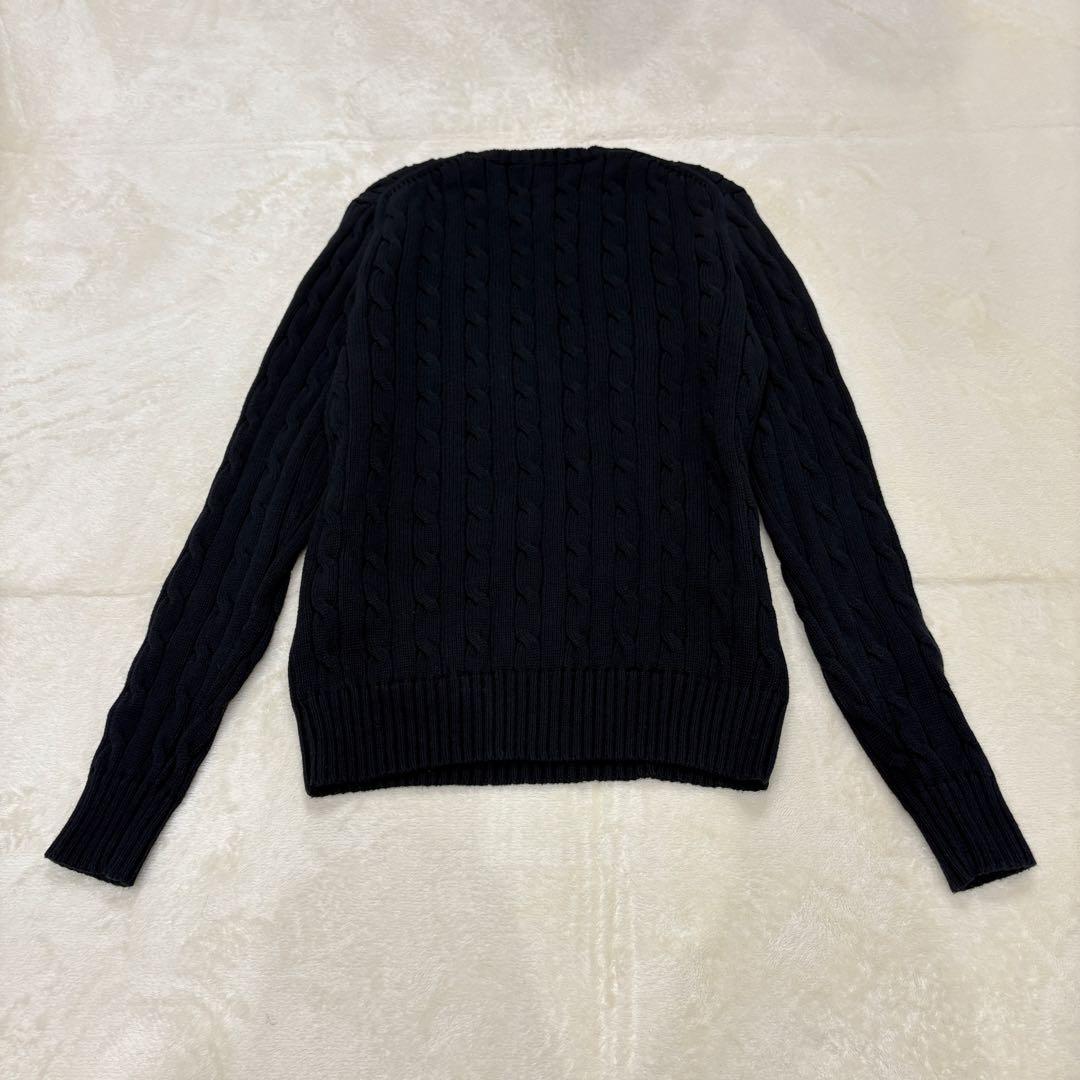 極美品✳︎ポロラルフローレン現行近年モデル白ポニーSケーブルセーターニット正規品