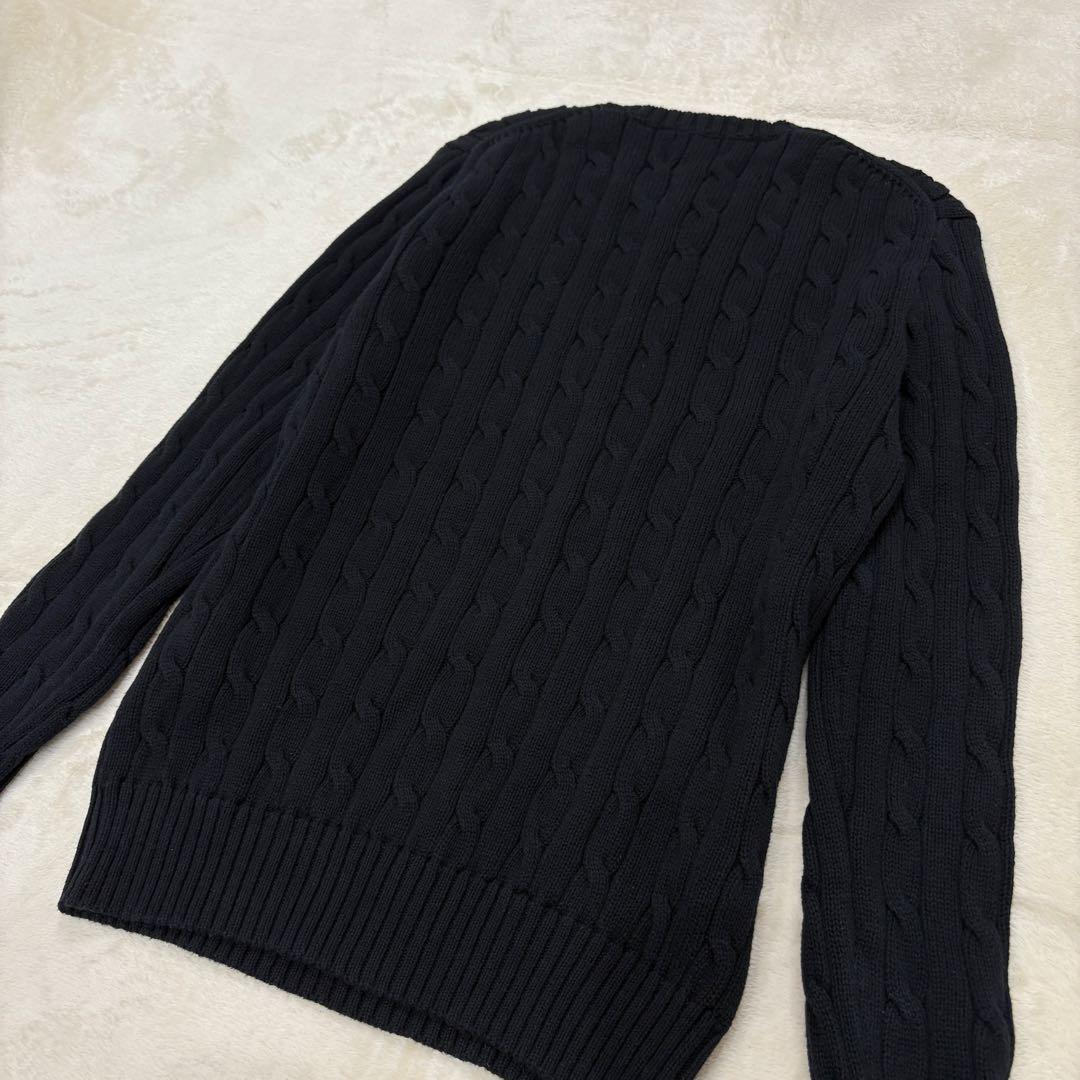 極美品✳︎ポロラルフローレン現行近年モデル白ポニーSケーブルセーターニット正規品