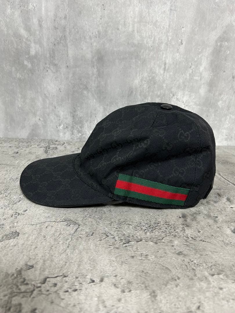 GUCCI グッチ ベースボールキャップ 58cm ブラック