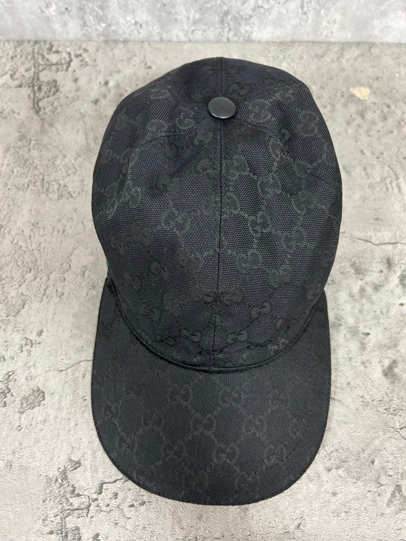 GUCCI グッチ ベースボールキャップ 58cm ブラック