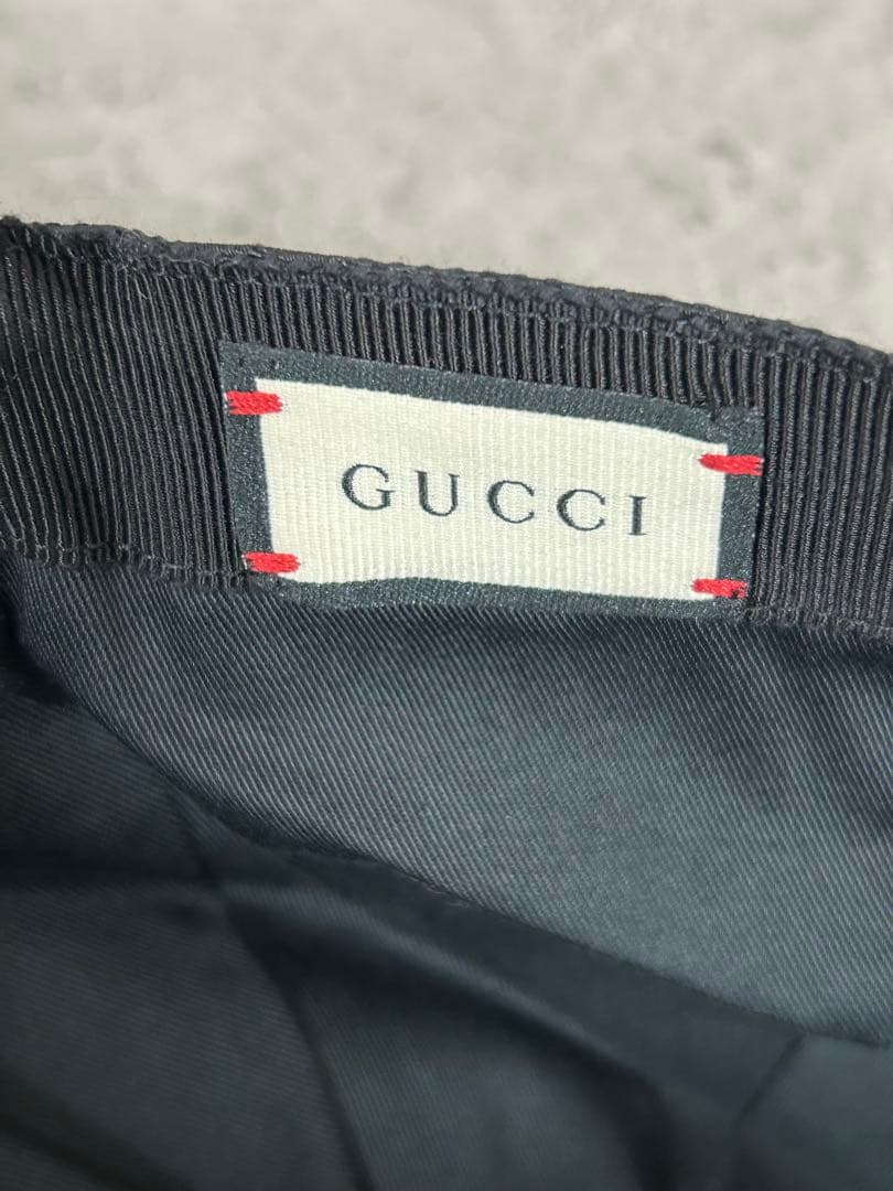 GUCCI グッチ ベースボールキャップ 58cm ブラック