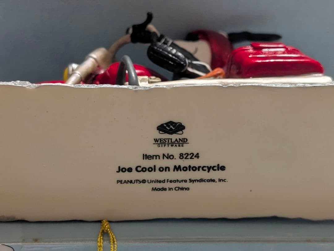 希少！SNOOPY　ジョー・クール　モーターサイクル　タグ付き未使用　レトロ