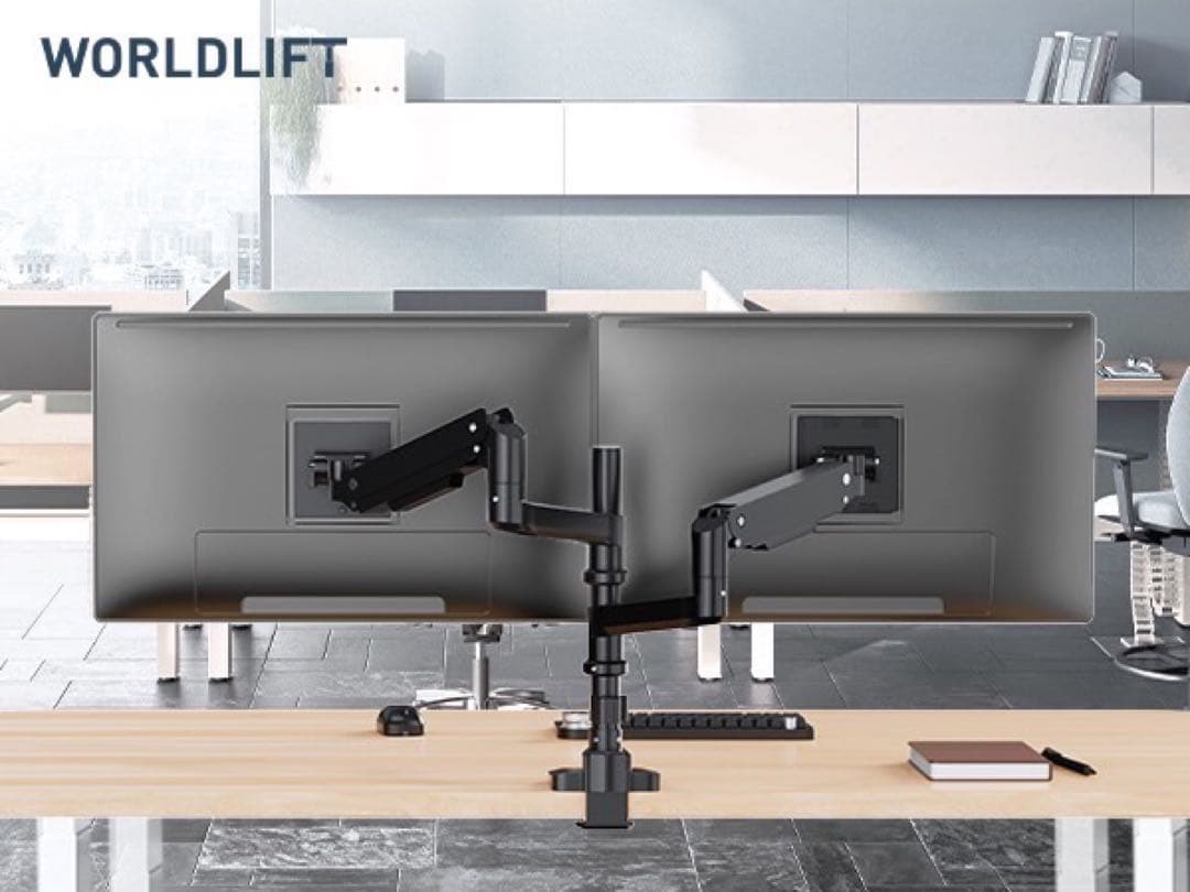 モニターアーム❤️17~49インチ対応⭐️耐荷重2~20kg/1モニター⭐️縦/横並び