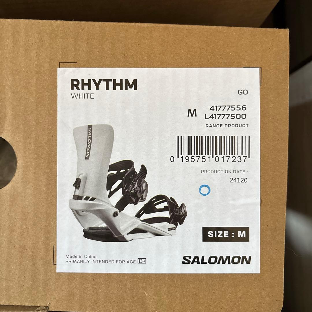 【専用箱付き】SALOMON RHYTHM WHITE ビンディング M