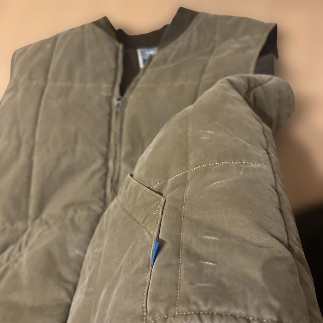 Liberaiders キルティングジャケットベスト　コットン　カーキ　XL