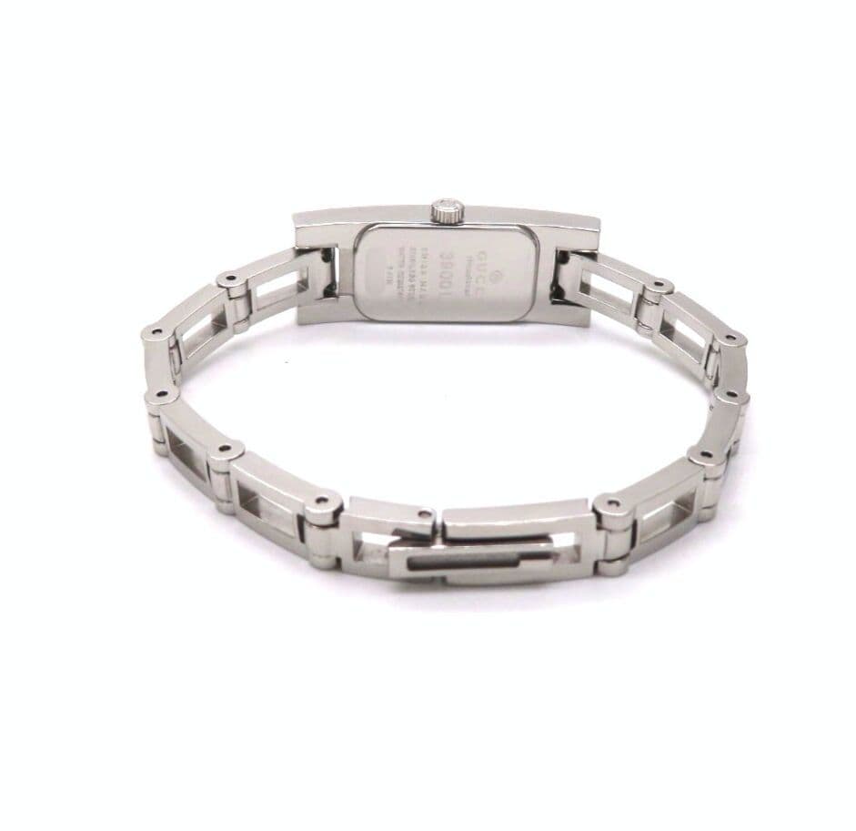 【3900L】GUCCI グッチ時計 2Pダイヤモンド ホワイトシェル☆極美品☆