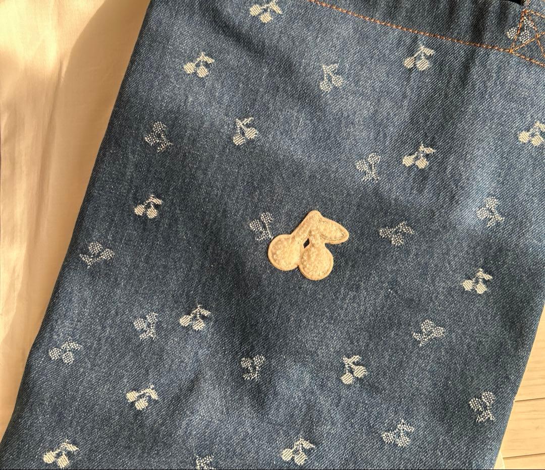 発送前セール【新品】未使用bonpoint デニムトートバッグ