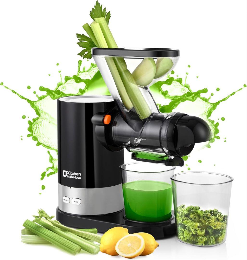 Kitchen スロージューサー 黒 95%抽出率