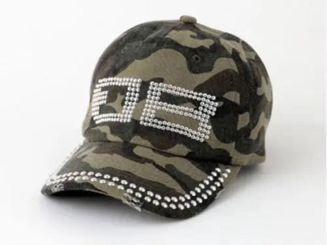 Beeden BD STUDS DAMAGE CAP迷彩 CAMO 帽子　y2k