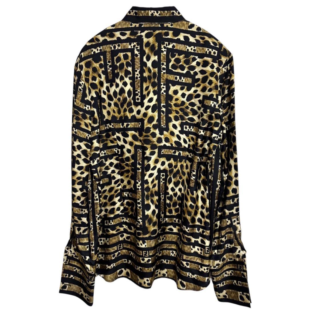 FENDI フェンディ　ヴィンテージ　レオパード　ヒョウ柄　美品　42
