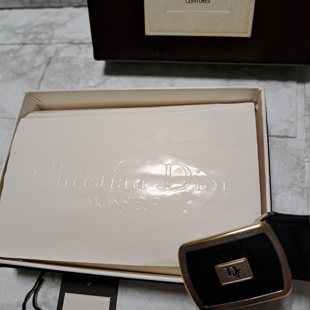 ✨️新品未使用✨️Christian Dior ディオール黒 ベルト専用 箱付
