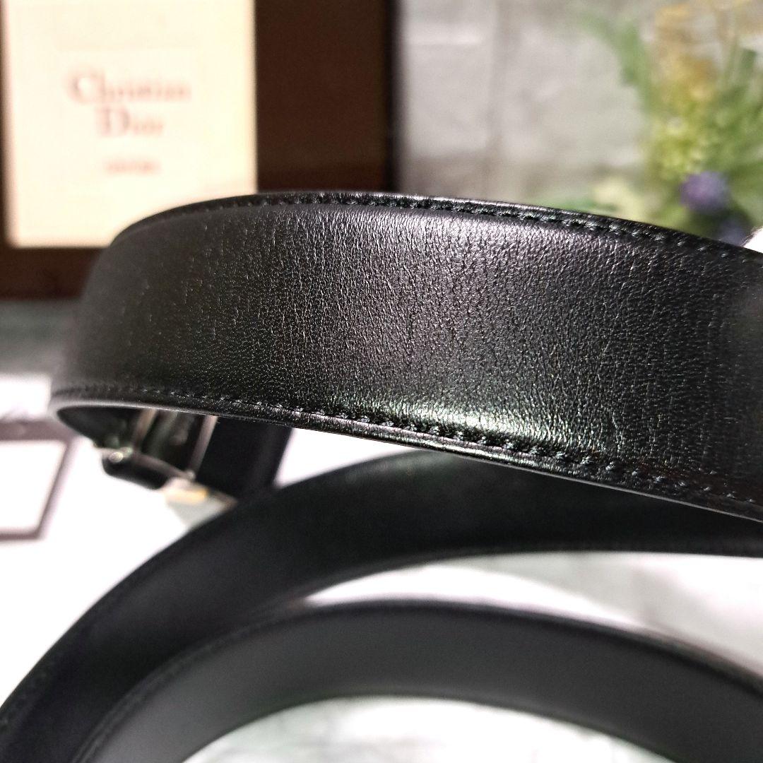 ✨️新品未使用✨️Christian Dior ディオール黒 ベルト専用 箱付