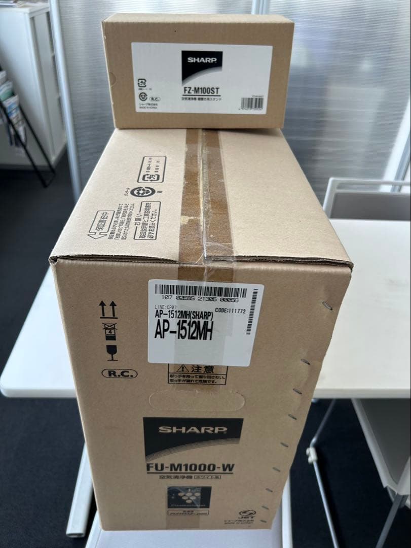 SHARP FU-M1000-W 空気清浄機スタンド付き