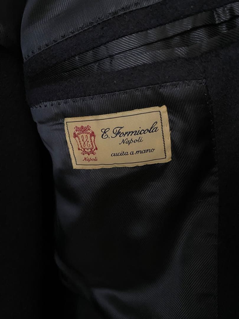 ザキ王ERRICOFORMICOLAチェスターコートネイビー　48