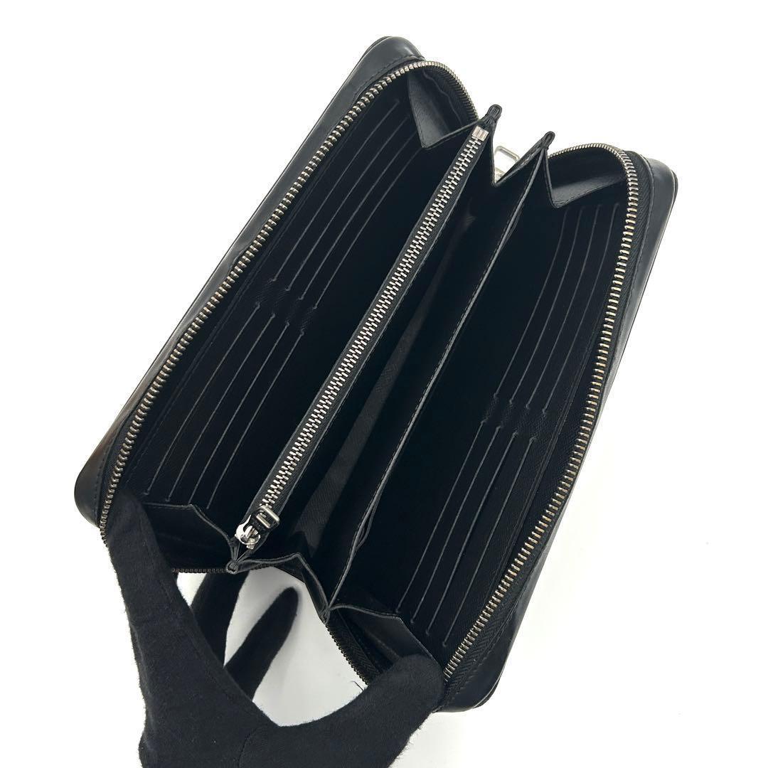 【美品】ルイヴィトン エクリプス ジッピーXL 長財布 クラッチ メンズ 大容量
