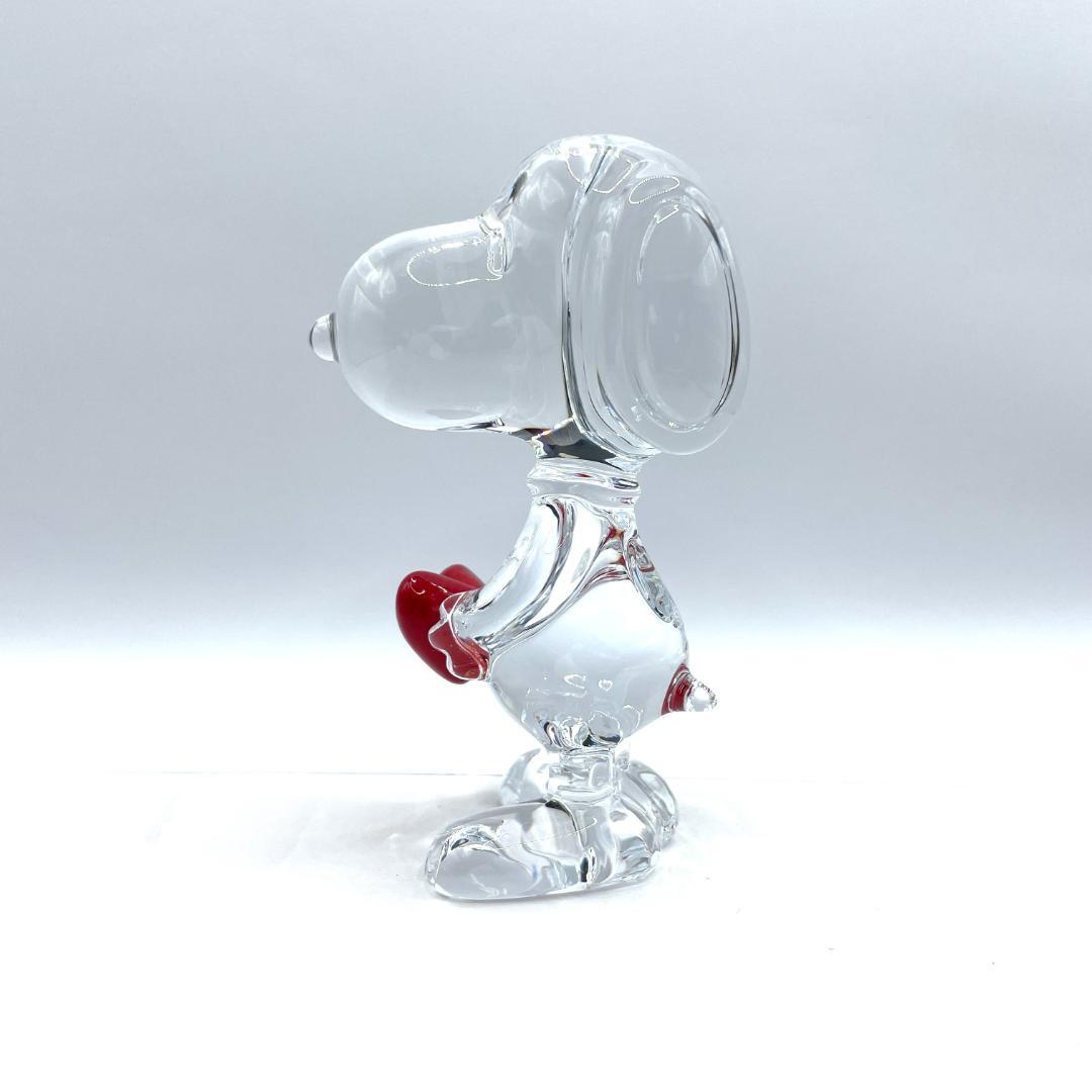 ☆*☆様 極美品 Baccarat/バカラ スヌーピー レッドハート クリスタル