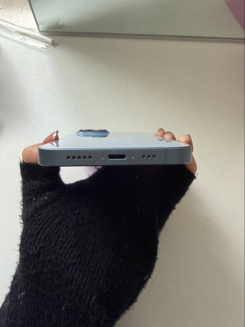 Apple スマートフォン 本体 青