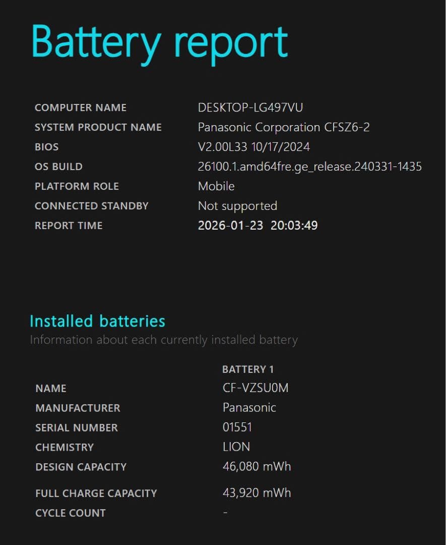【Let's note】 CF-SZ6/office2024/バッテリー超優良