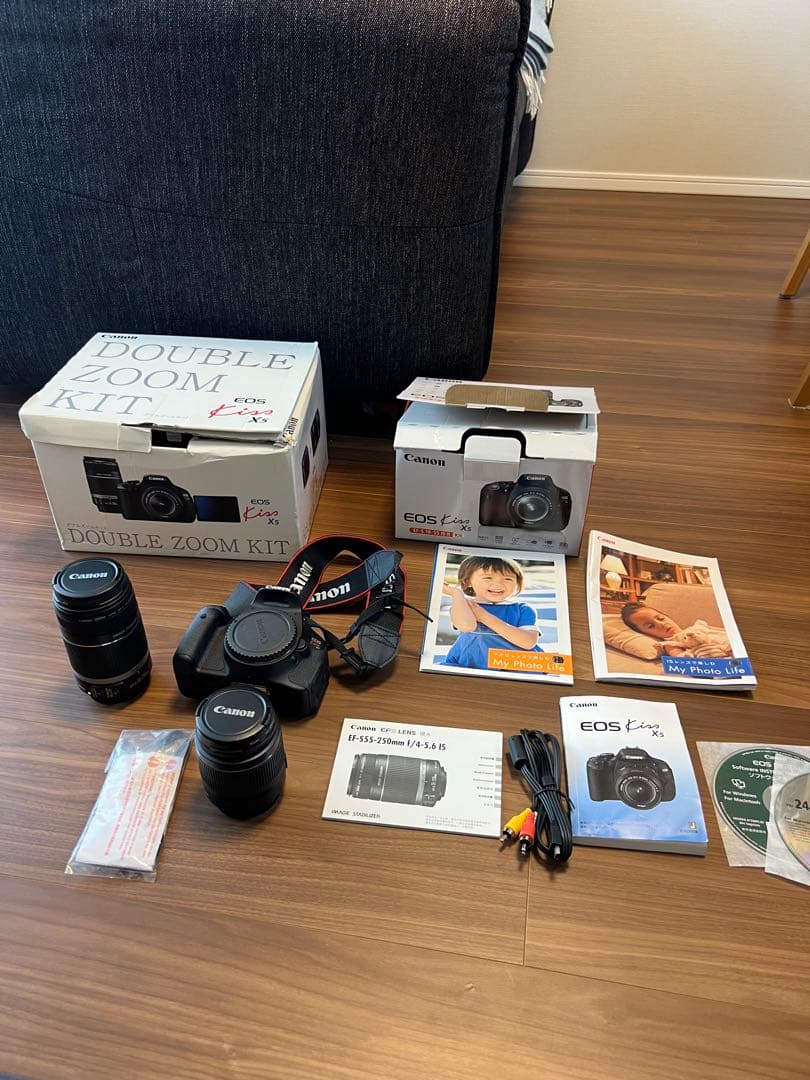 デジタルカメラ canon double zoom kit eos kiss x2