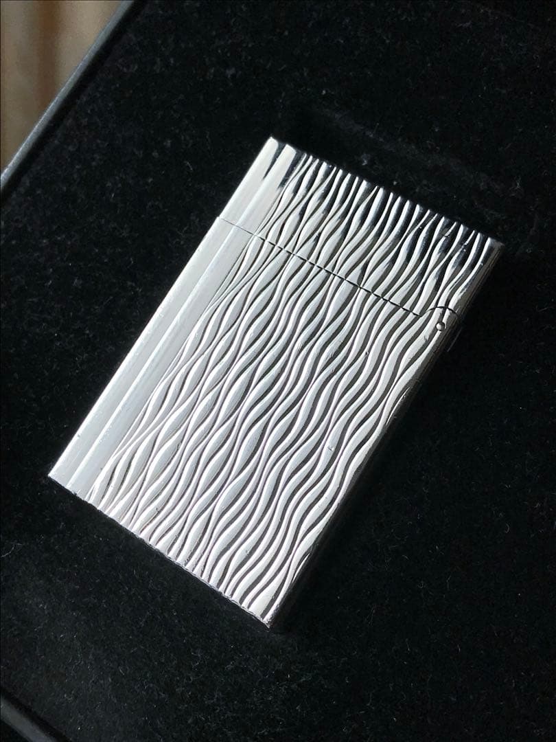 開閉音 良い音　デュポン　ガスライター　波模様　ギャッツビー　ライン2s