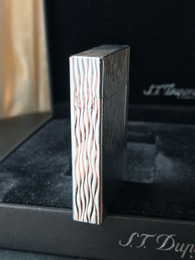 開閉音 良い音　デュポン　ガスライター　波模様　ギャッツビー　ライン2s