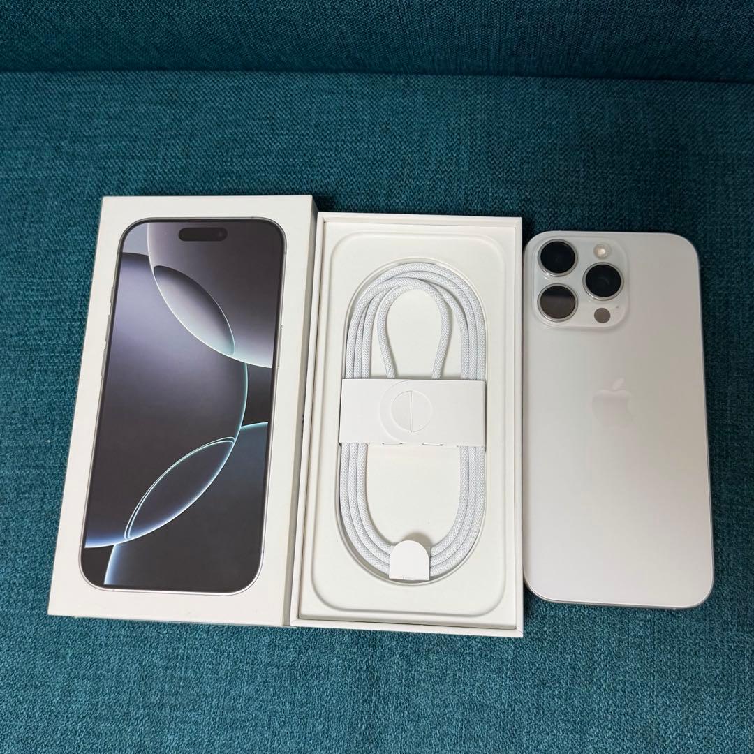 iPhone 16 Pro ホワイトチタニウム 256gb Sim free