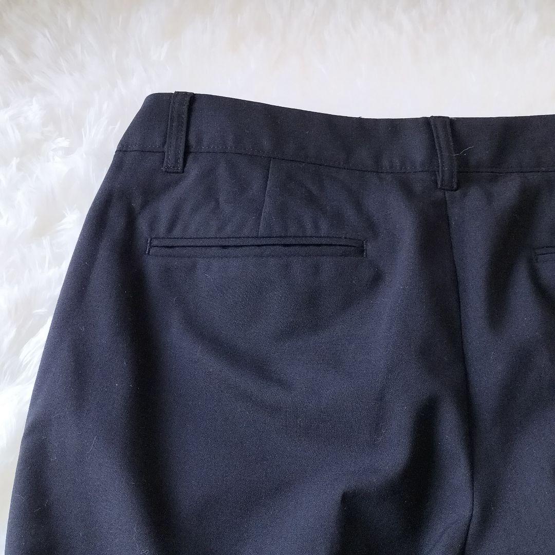 INDIVI ブラック パンツスーツ 40 無地　オフィス　入学卒業式　就活