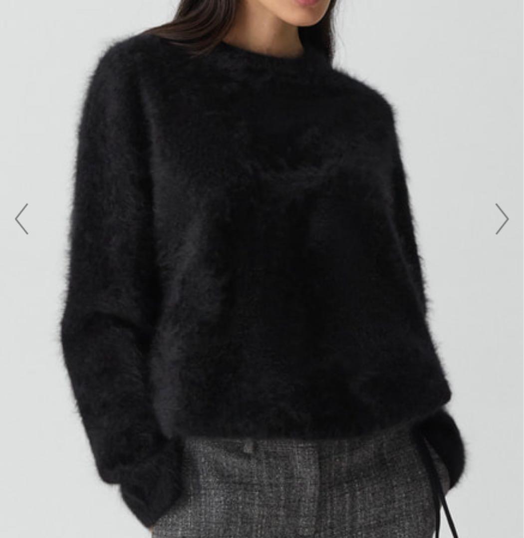 25FW 完売 カシミヤニット ブラック　Sサイズ