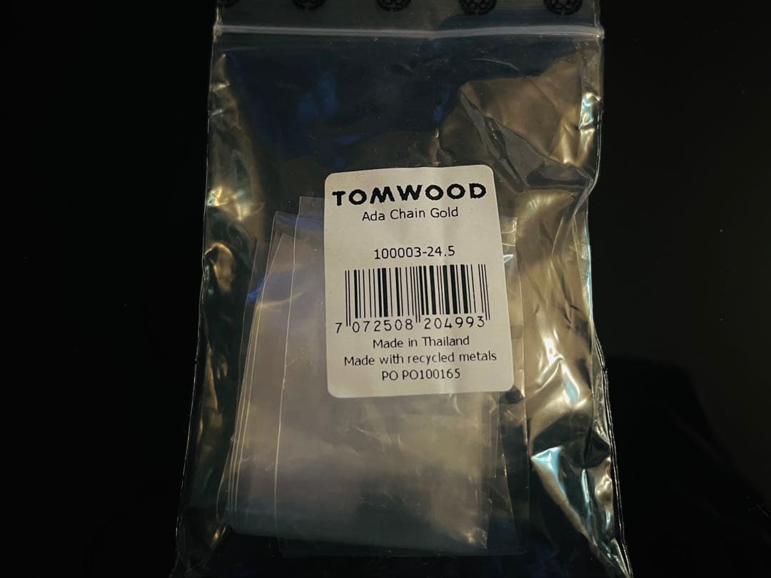 トムウッド TOMWOOD ネックレス Ada Chain Gold-24.5