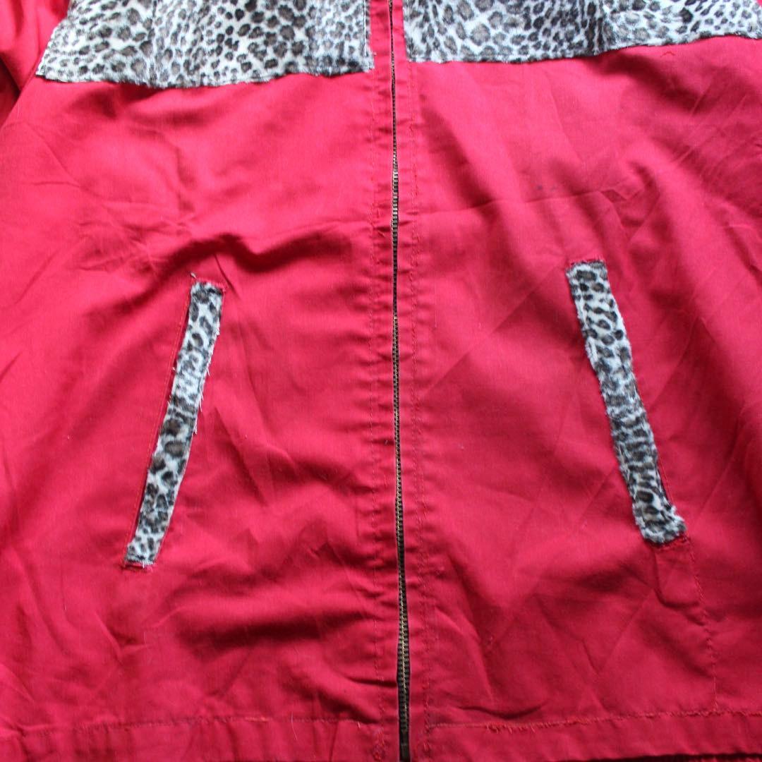 古着　50s 60s スウィングトップ　レオパード　アニマル切り替え　ロカビリー