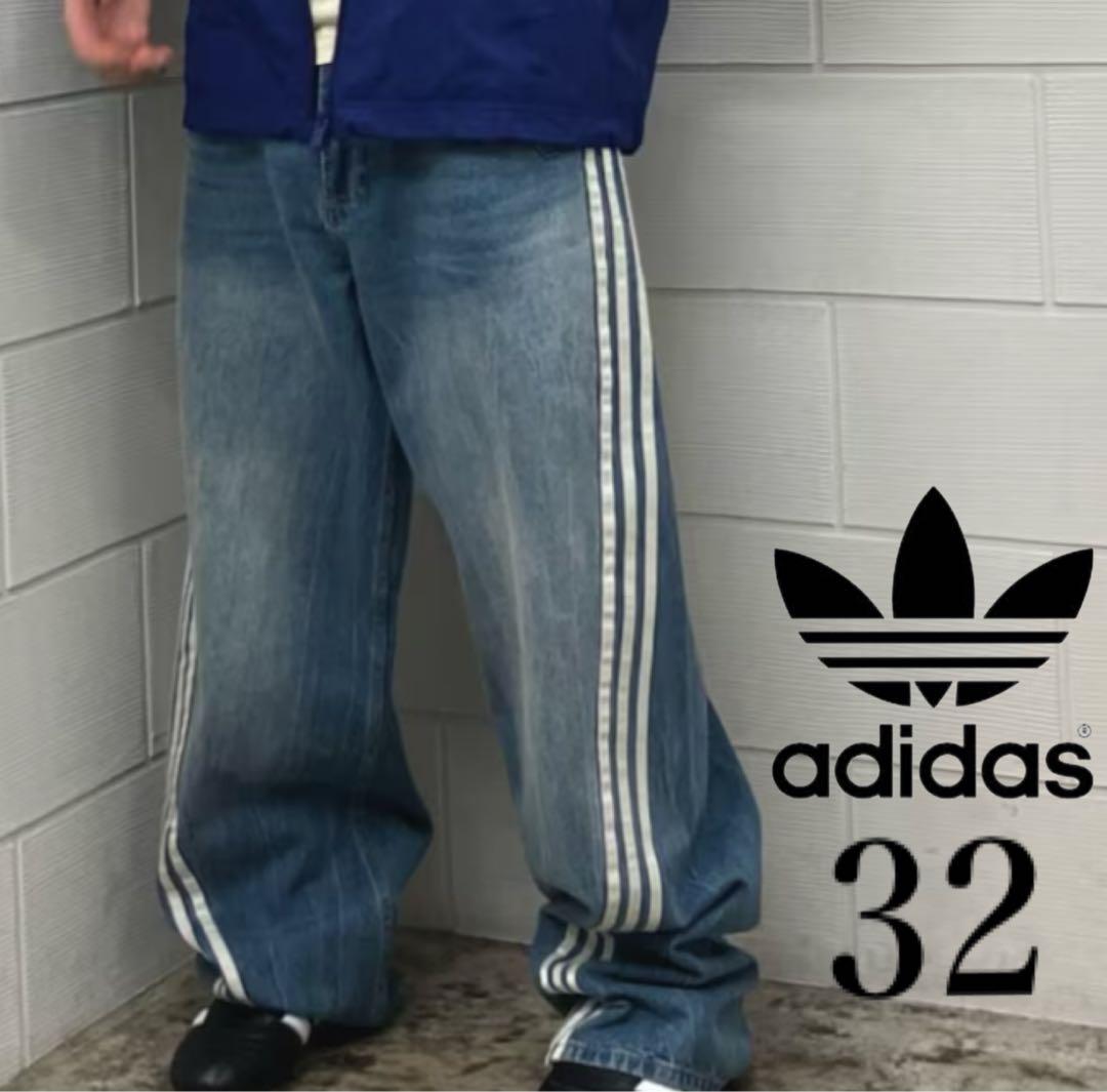 32新品】Adileniumシーズン3 ルーズフィット デニムパンツ インディゴ
