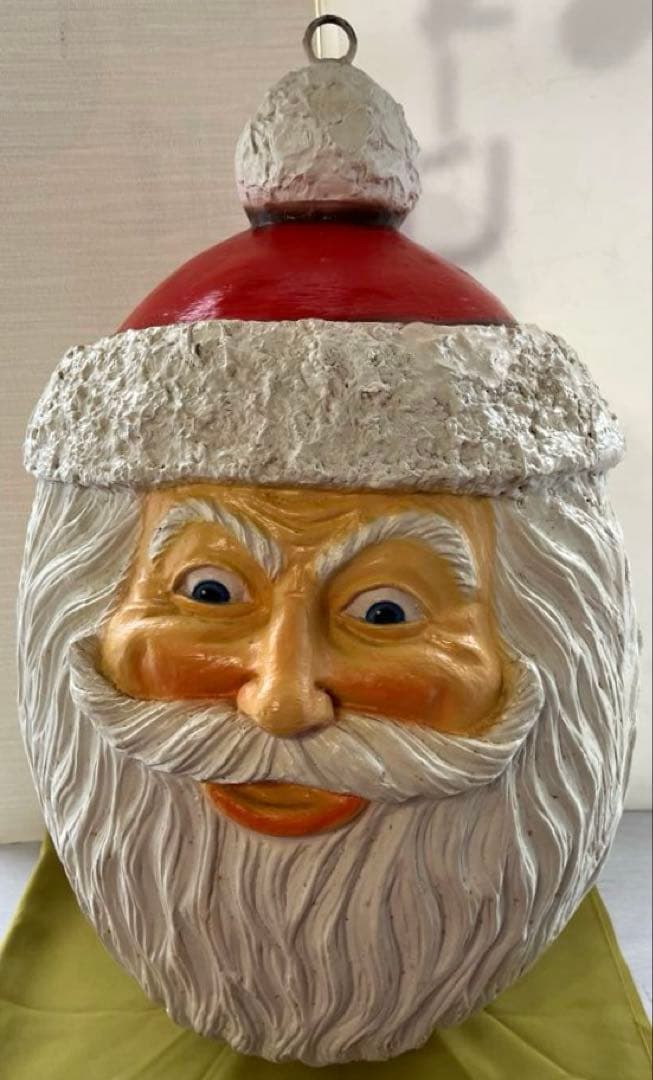 〈クリスマス〉3つの顔のサンタクロース置物　フィリピン　クリスマス　置物　珍品