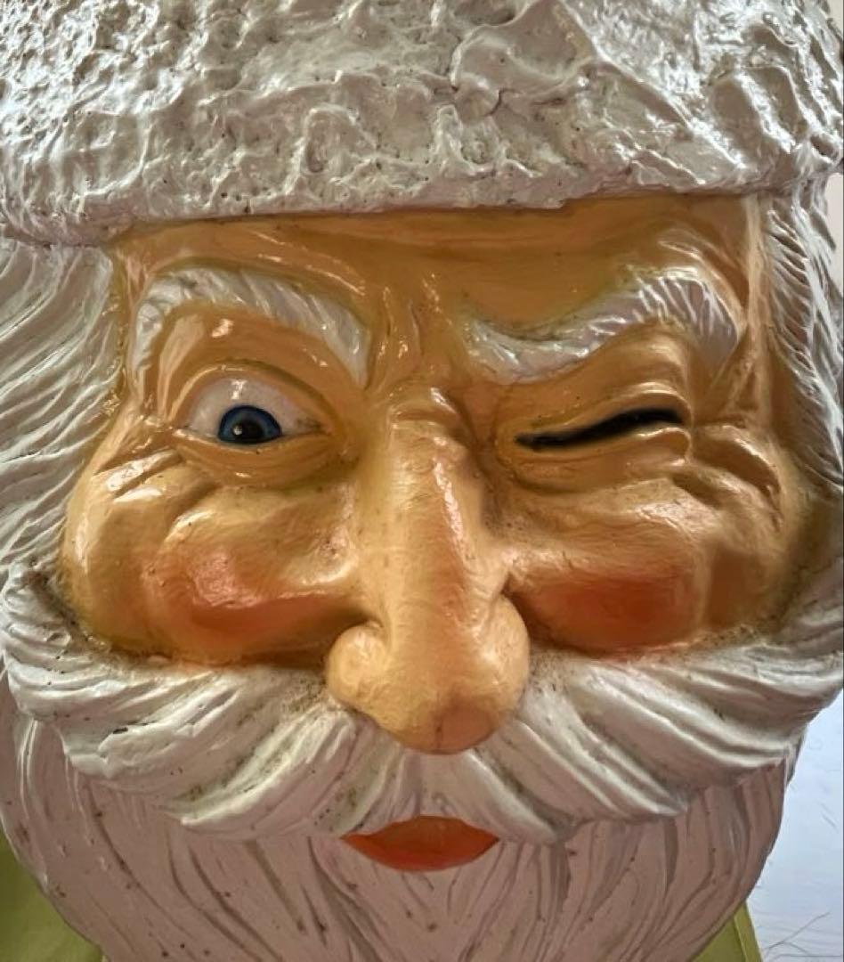 〈クリスマス〉3つの顔のサンタクロース置物　フィリピン　クリスマス　置物　珍品