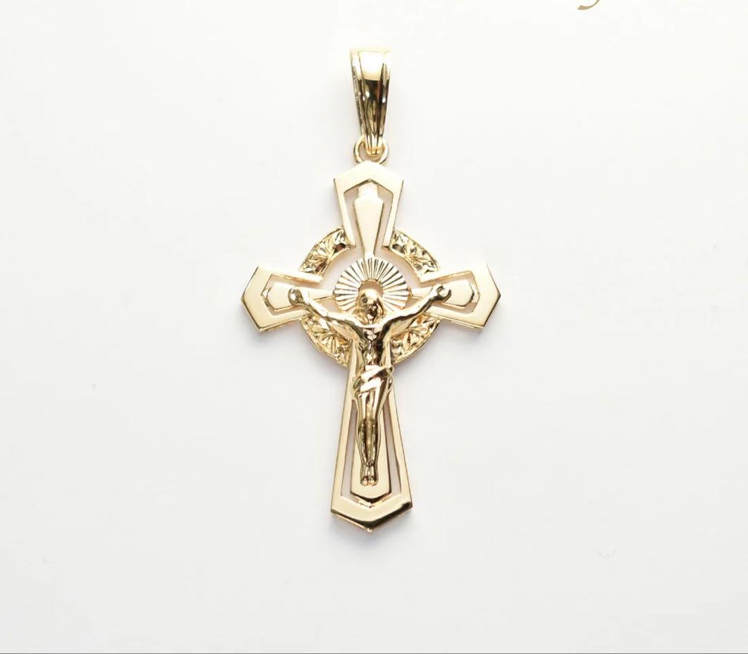 K18ゴールド 十字架ペンダント　18金　18k トップ