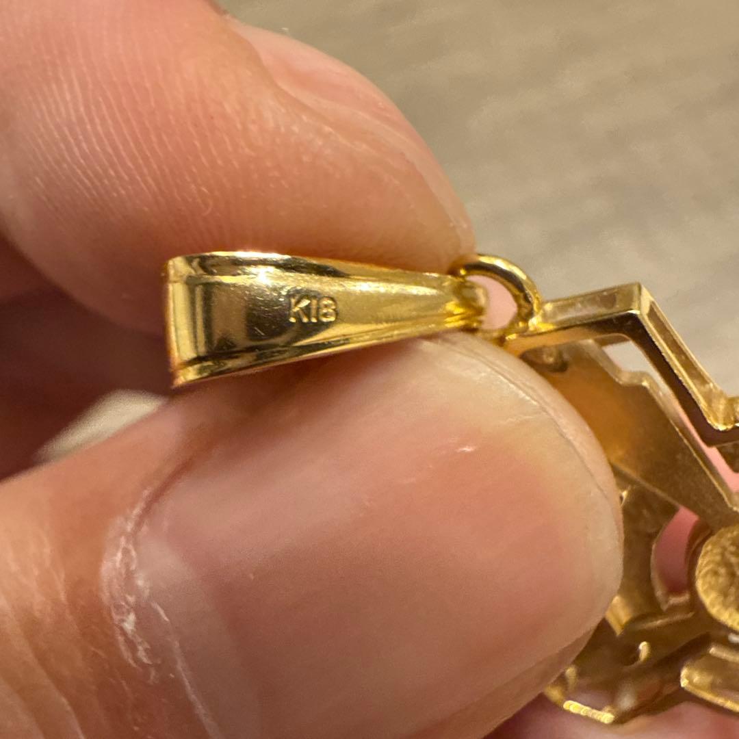 K18ゴールド 十字架ペンダント　18金　18k トップ