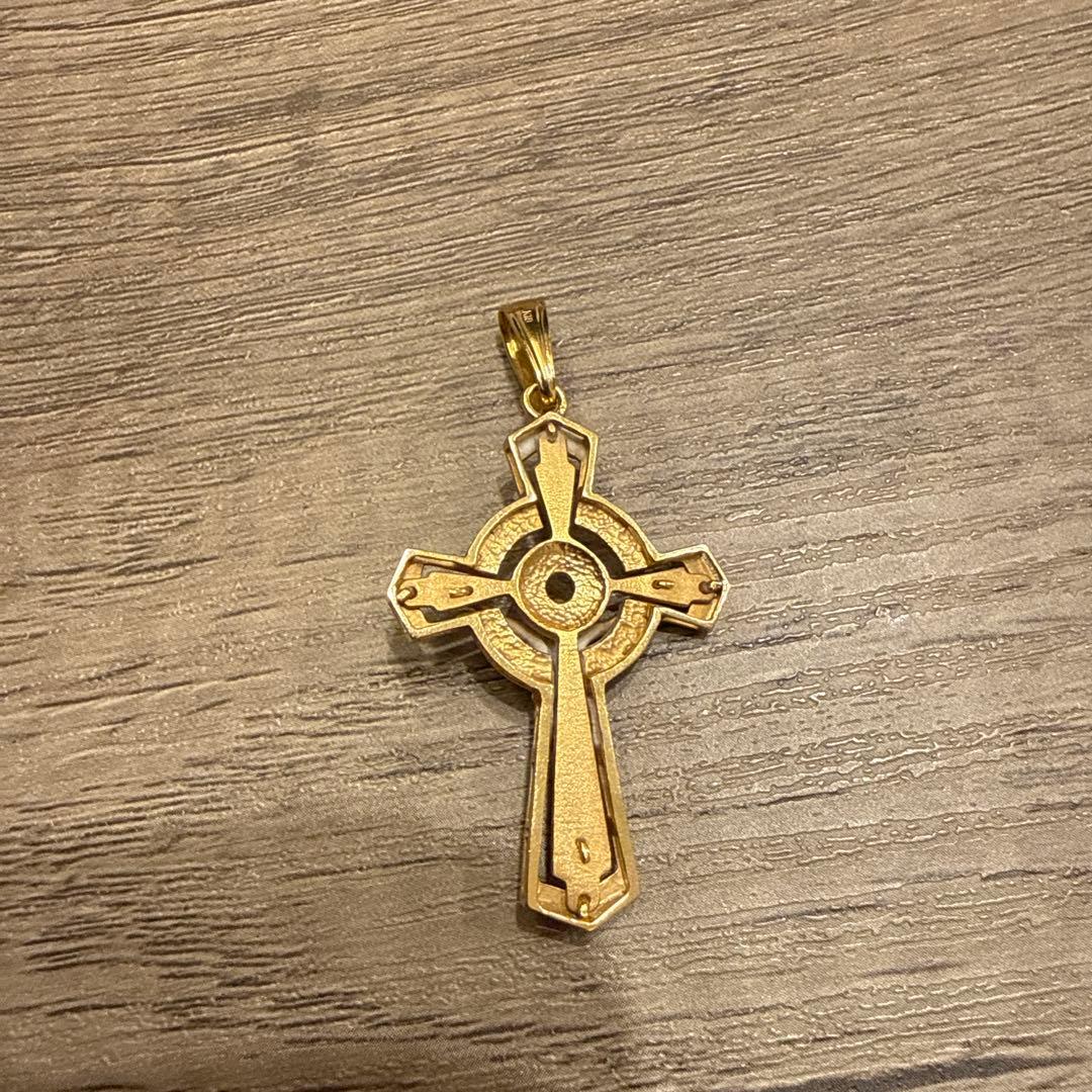 K18ゴールド 十字架ペンダント　18金　18k トップ