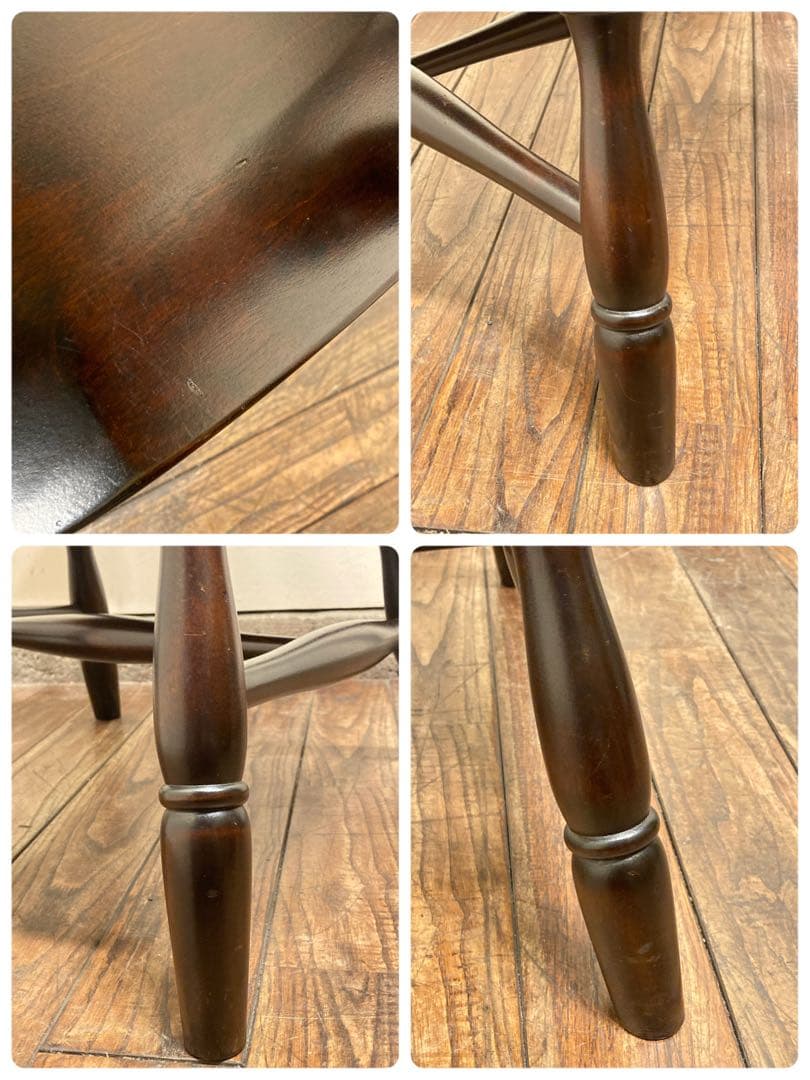 北海道民芸 無垢材 キャプテンチェア ウィンザーアームチェア 民藝 アンティーク